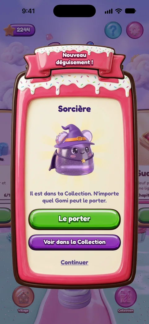 Fenêtre de nouveau déguisement